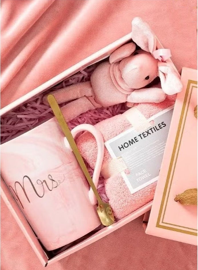 Neox Birthday Gift for Girls Woman,Gifts Set for Ladies and Girls  Gift Basket for Mother's Day & Eid Gift Basket for Girls,Sister,Mom,Wife,Girlfriend and Friends ,Pink Luxury Gift Box for Mother , Women's Gift Set for Ramadan - Image 3