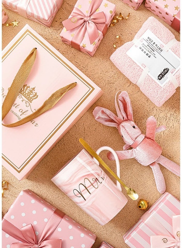 Neox Birthday Gift for Girls Woman,Gifts Set for Ladies and Girls  Gift Basket for Mother's Day & Eid Gift Basket for Girls,Sister,Mom,Wife,Girlfriend and Friends ,Pink Luxury Gift Box for Mother , Women's Gift Set for Ramadan - Image 2