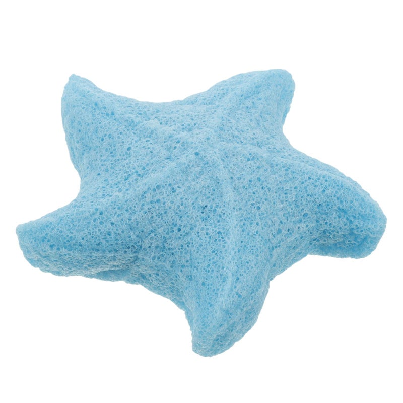 Soft Blue Konjac Bath Sponge Exfoliating Body Scrubber For Gentle Cleansing - Image 2
