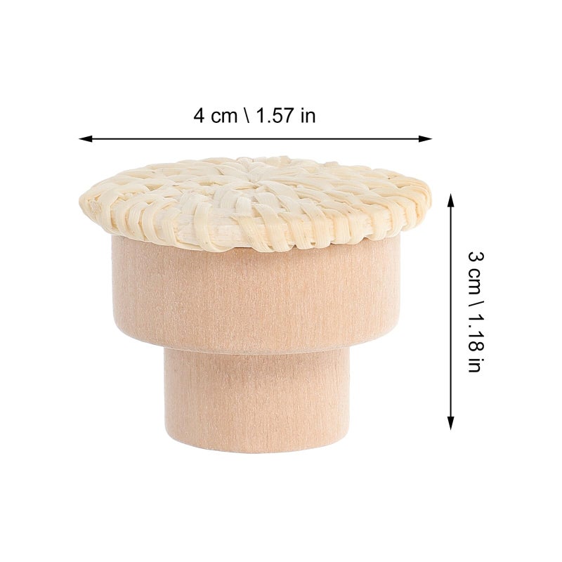 Bleached Finish Bohemian Style Wood Drawer Knobs 16pcs Set for Furniture Hardware - Image 3