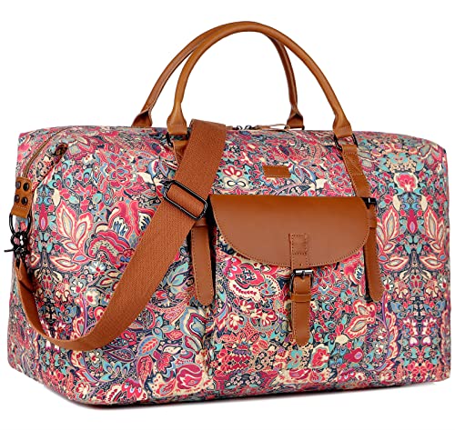 BAOSHA Oversized Pretty Women's Travel Duffel Bag 52L Weekend bag Weekender Overnight Carry on Luggage HB-15 (HS) - Image 1