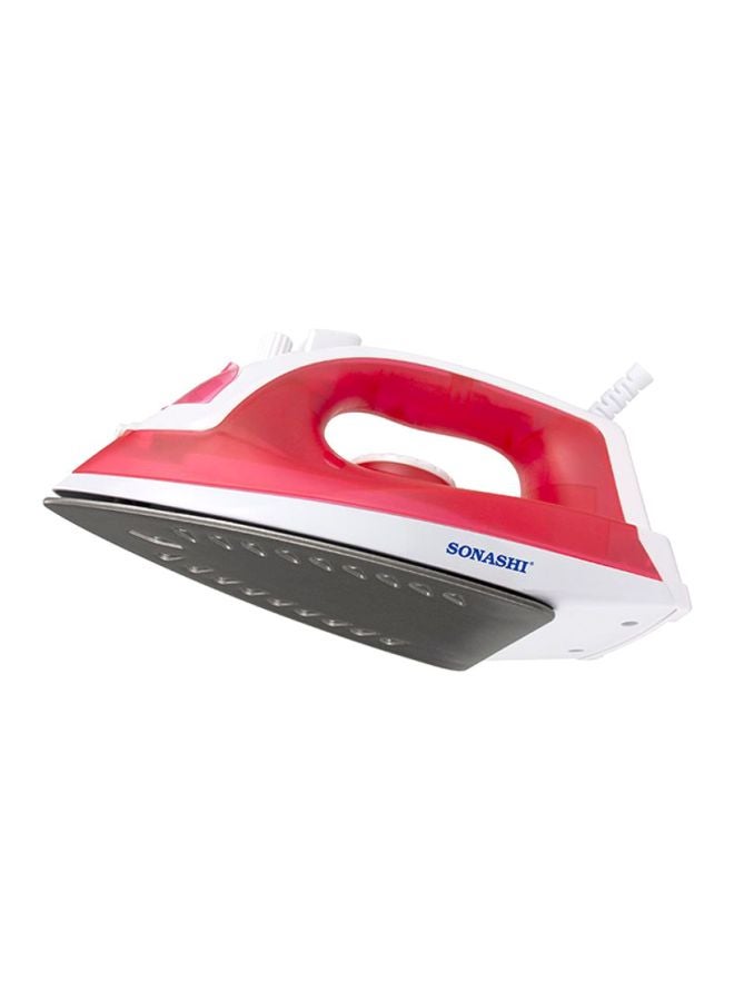 SONASHI Steam Iron - Non-Stick Coated Soleplate with Steam | 3 Modes - Burst Steam, Spray, Dry Iron | With 100% Active Steam Holes 140 ml 1600 W SI-5077T Red/White - Image 5