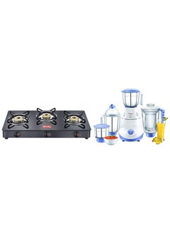 PRESTIGE Prestige Iris 750W Mixer Grinder, Jar With Juicer Jar And Gas Stove  - Image 1