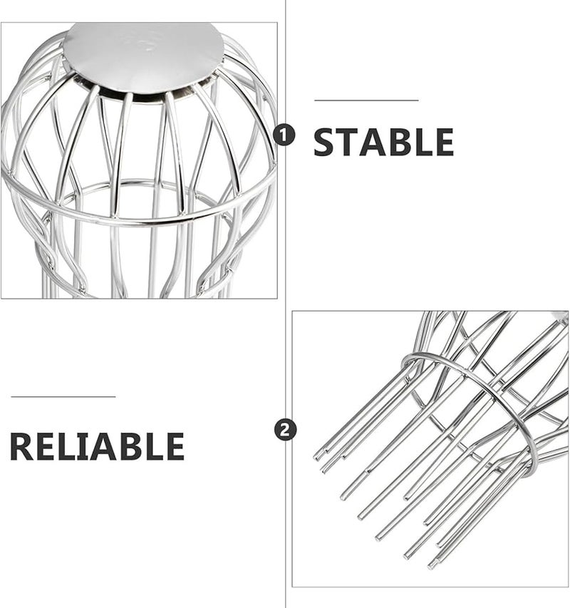 غطاء مصرف سقف من الفولاذ المقاوم للصدأ، شبكة فلتر أوراق لتصريف المياه في الشرفة والحديقة والمناطق الخارجية - Image 4