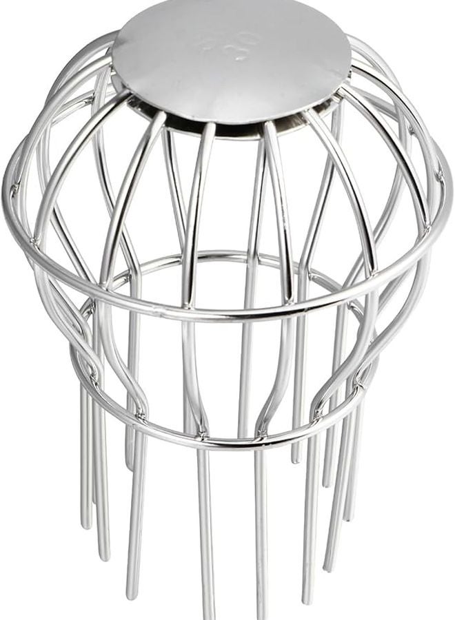 غطاء مصرف سقف من الفولاذ المقاوم للصدأ، شبكة فلتر أوراق لتصريف المياه في الشرفة والحديقة والمناطق الخارجية - Image 1