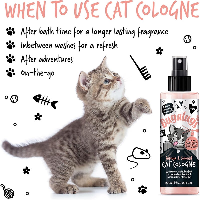 Bugalugs Papaya & Coconut Cat Cologne - 200ML - Image 5
