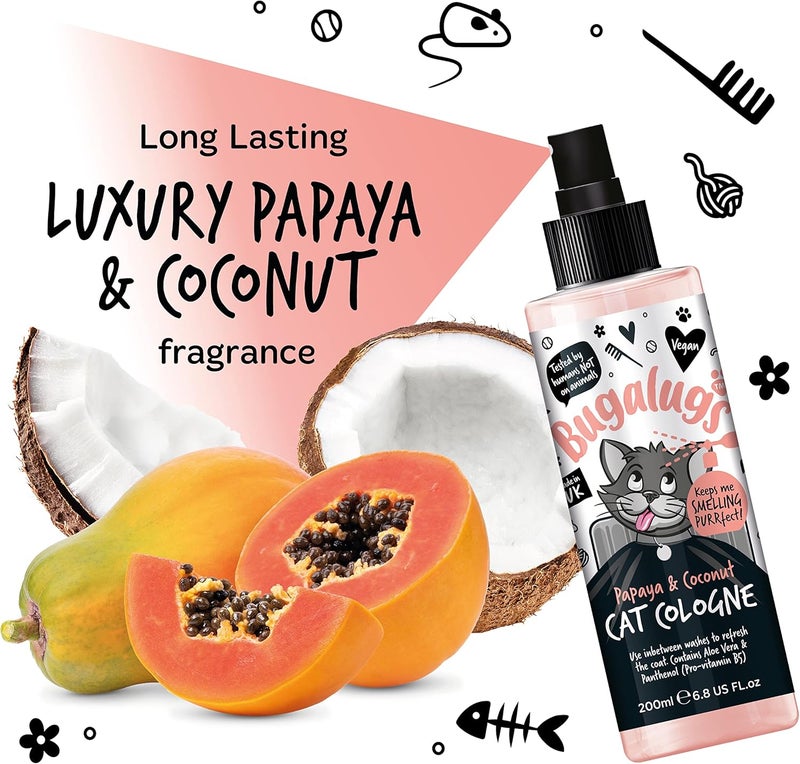 Bugalugs Papaya & Coconut Cat Cologne - 200ML - Image 4