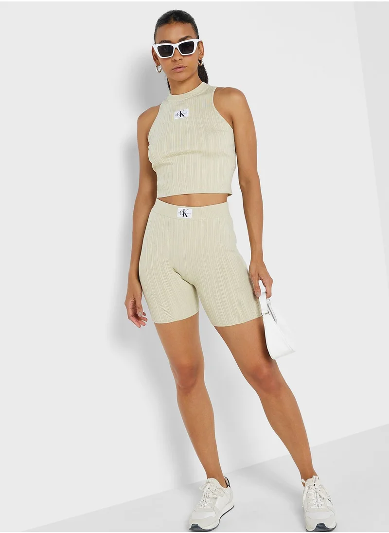 Calvin Klein Jeans Crew Neck Logo Tank Top