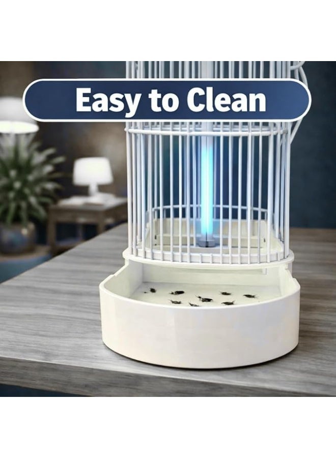 High Power Electric Bug Zapper for Indoor | 360 Degree UV Mosquito and Fly Killer Trap | Heavy Duty Electronic Insect Control Lamp | For Home Office and Kitchen Black - Image 4