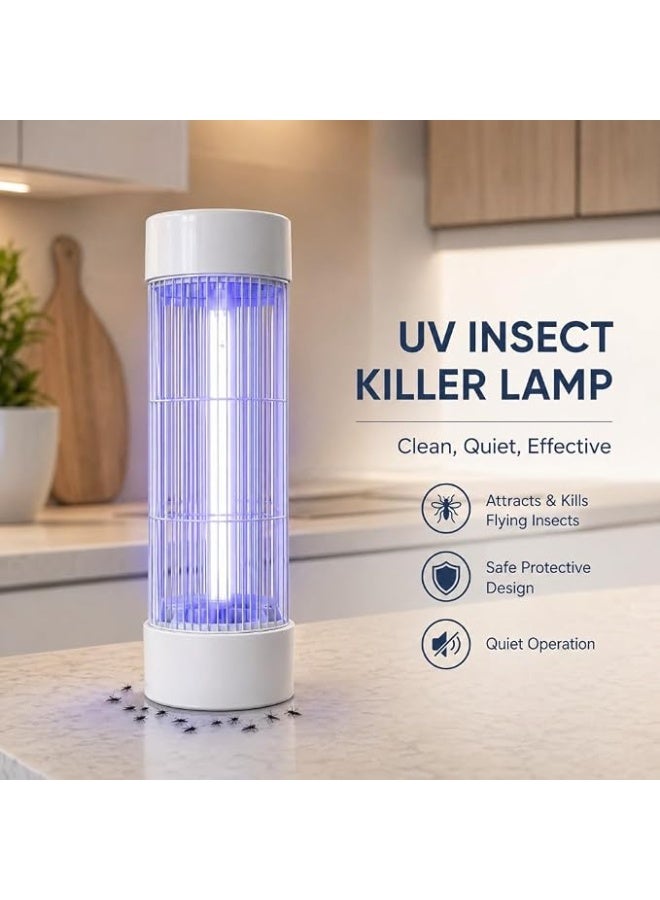 High Power Electric Bug Zapper for Indoor | 360 Degree UV Mosquito and Fly Killer Trap | Heavy Duty Electronic Insect Control Lamp | For Home Office and Kitchen Black - Image 3