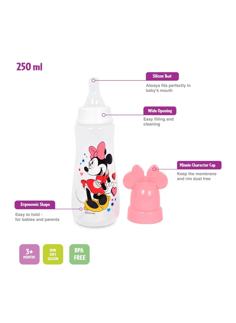 Disney Minnie Mouse Baby Feeding Bottle 3 Months  250Ml 80Z  - Image 2