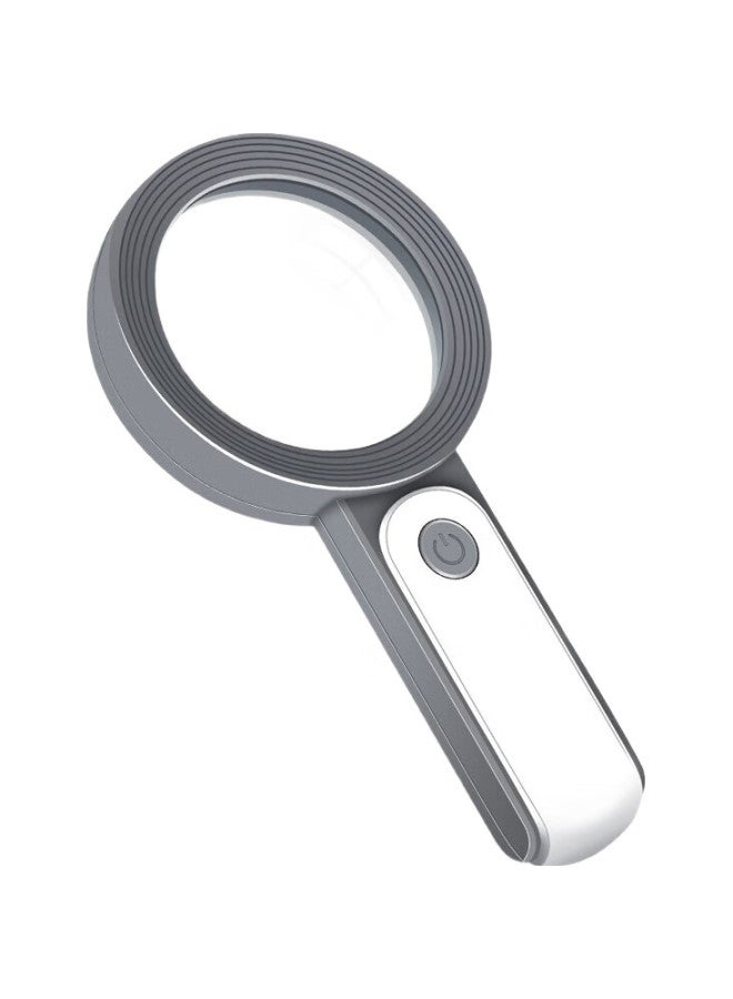 MIXOUT Handheld Magnifying Glass, High Magnification, High-Definition Reading And Authentication Magnifier, With Led Light, Three-Level Dimming - Image 1