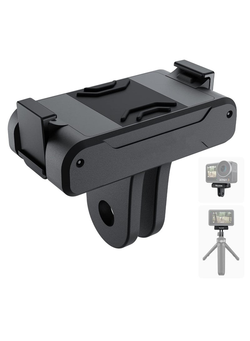 SYOSI Action Camera Magnetic Adapter Mount, Magnetic Adapter Mount for DJI Action 4/3 Quick Release Adapter with Connection Adapter - DJI Accessories, Attachable Tripod - Image 1