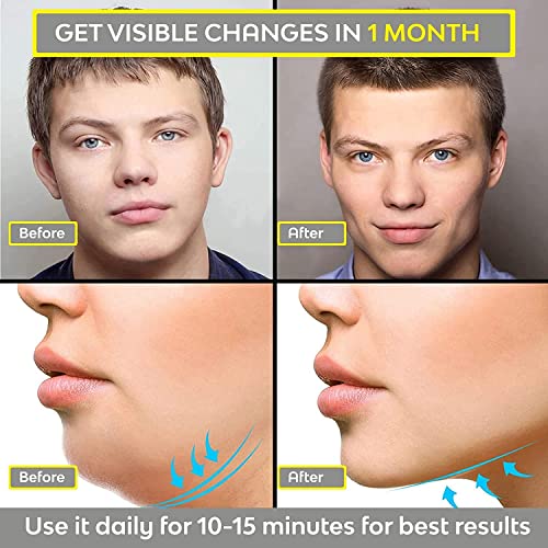 LONGMIRE Jawline Exerciser Face and Neck Men & Women, Double Chin Reducer for Women Face Fat Jaw Liner Tools for Men - Image 2