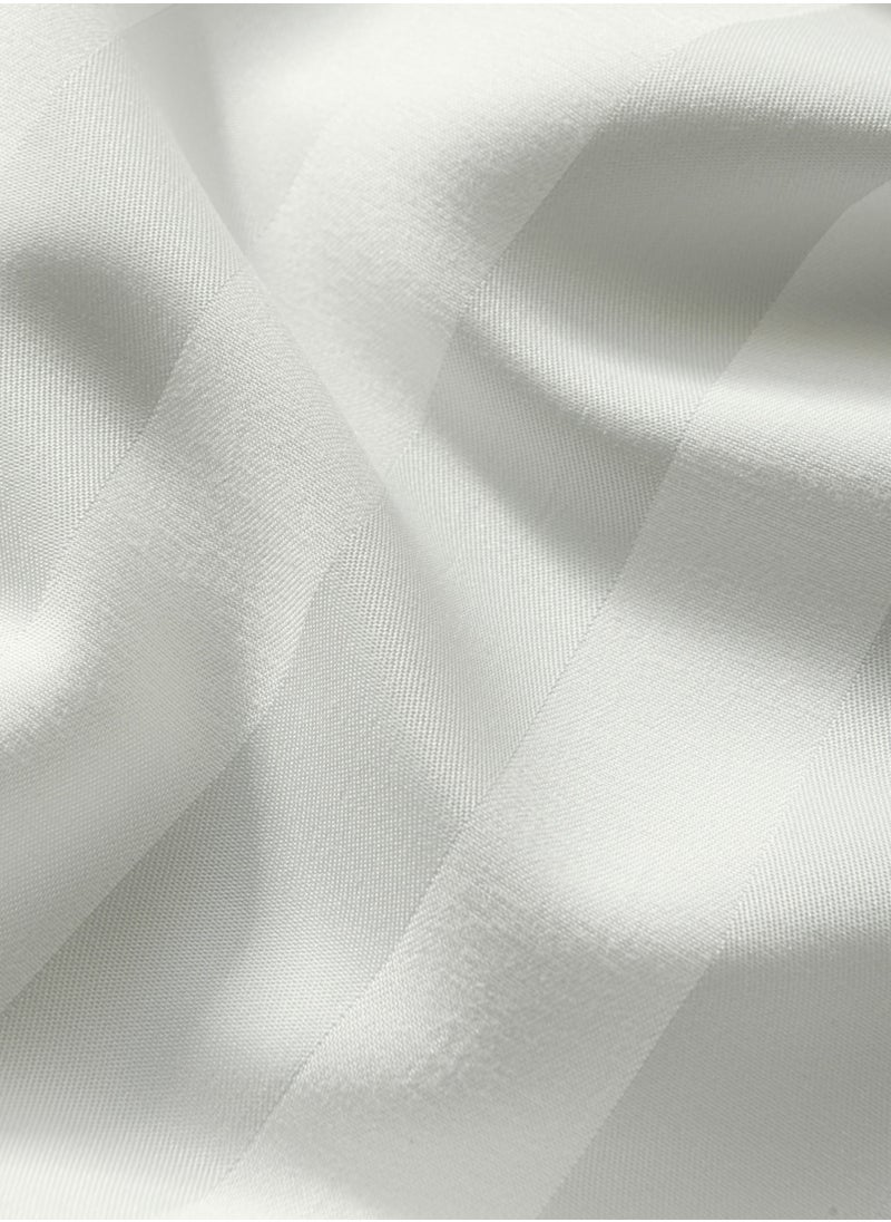 Master Home Textile Microfiber Hotel Duvet Cover Sets, Fits 200 cm x 200 cm Size Bed,  6 Pcs King Size, Hotel Stripe Pattern  - Image 5
