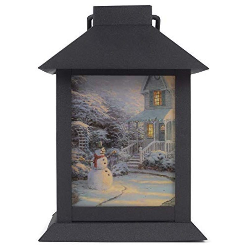 Coach Lantern Night Before Black 6 x 4 Glass and Steel Metal Christmas Figurine - Image 4