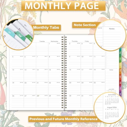 Lortarl Planner 2026-2027 - 2026-2027 Planner Weekly and Monthly from Jul. 2026 - Jun. 2027, Academic Planners with Colorful Tabs and Inner Pocket, 8.5" x 11" - Image 4