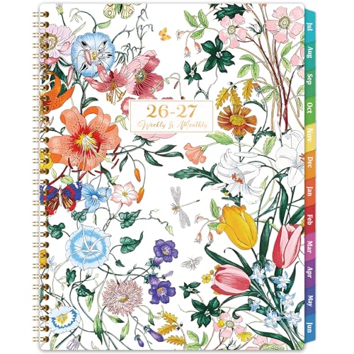 Lortarl Planner 2026-2027 - 2026-2027 Planner Weekly and Monthly from Jul. 2026 - Jun. 2027, Academic Planners with Colorful Tabs and Inner Pocket, 8.5" x 11" - Image 1