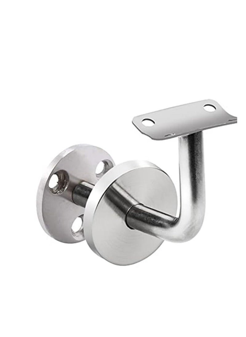 Generic - 4 Pieces Handrail Brackets Wall Mount, Stainless Steel Banister Support Stair Rail Holders Handrail Rosette Bracket Outdoor Railing Attachments Rail Grip Supports for Indoor and Outdoor - Image 1