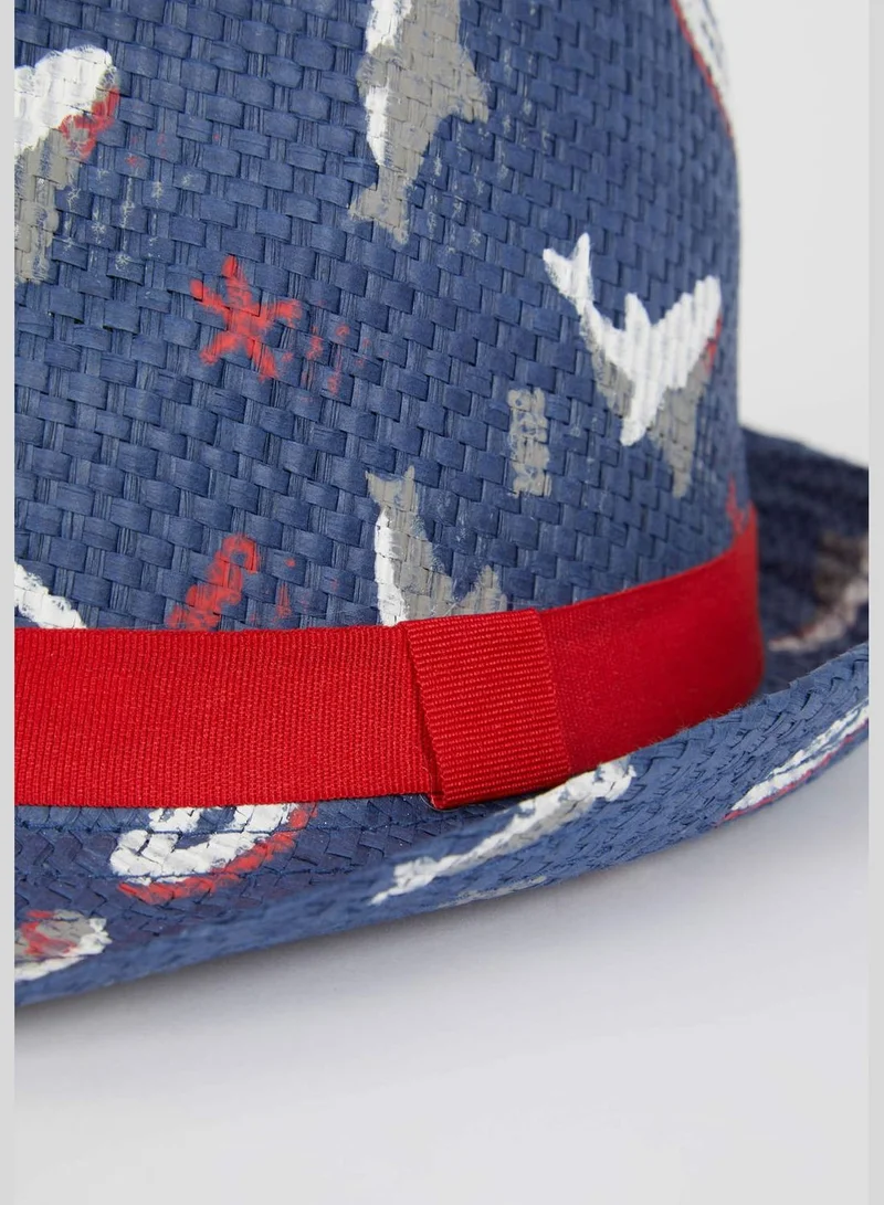 DeFacto Shark Print Felt Hat
