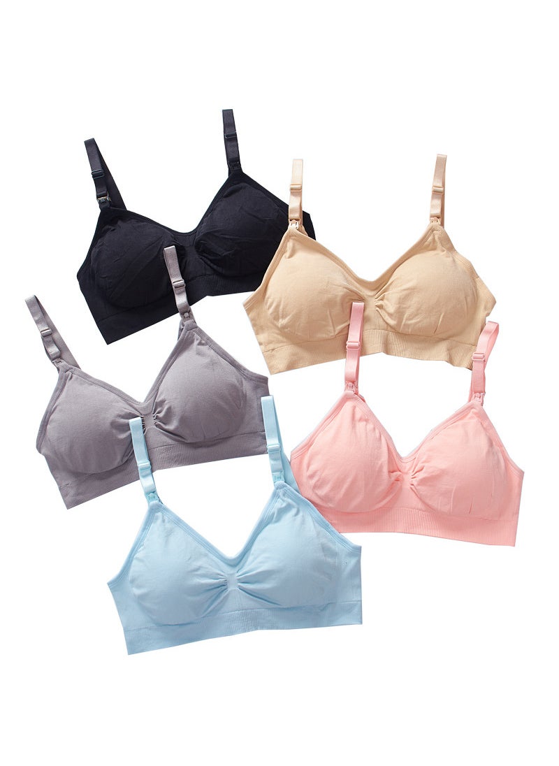 Generic - Maternity Nursing Bra Large Size No-Wire Skin color - Image 1