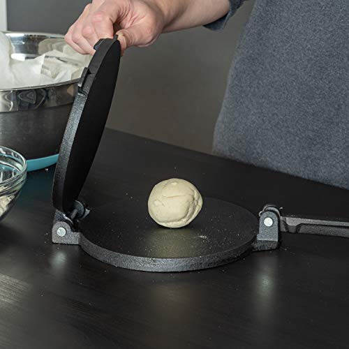 Chef's Secret 8 Inch Tortilla Cast Iron Press, Quickly Easily Makes Delicious Tortillas for Any Recipe - Image 5