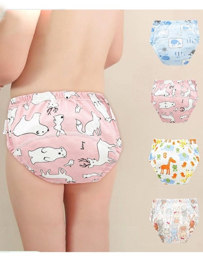 Beauenty Piece Potty Training Underwear, 6 Layers Breathable Cotton Absorbent Trainer Pants for Toddler Baby Boys Girls Waterproof  - Image 1