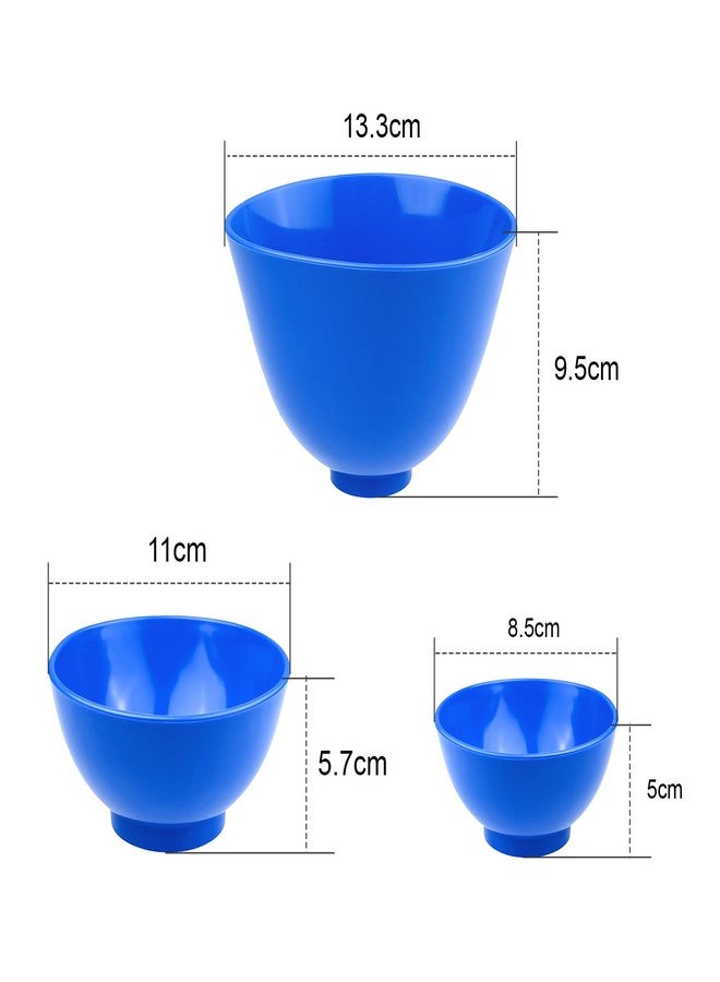 EustomA 3Pcs Flexible Rubber Mixing Bowls Rubber Plastic Spatulas for Alginate and Plaster Materials + 3PCS Mixing Spatulas - Image 4