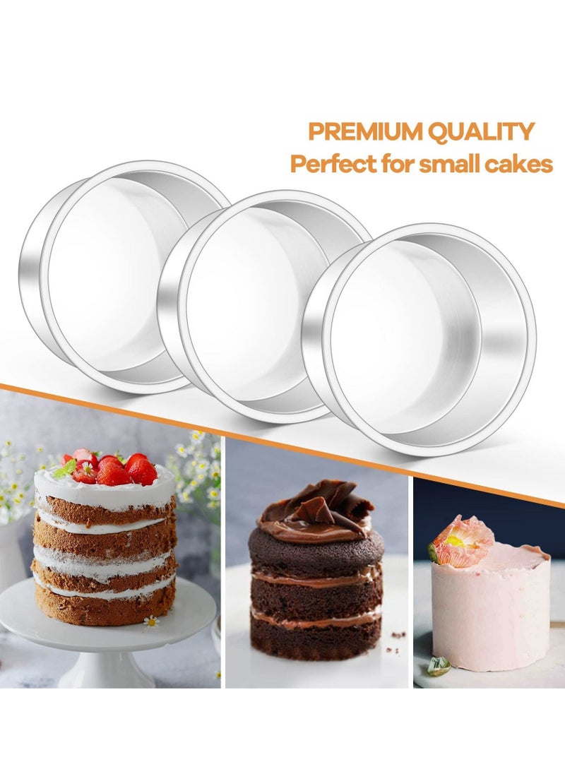 KASTWAVE - 2 Pack 10 inch Non-Stick Deep Aluminum Round Cake Pan with Removable Bottom - Image 1