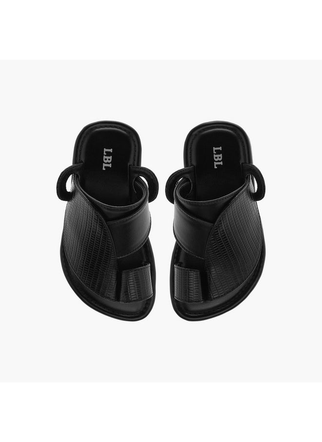 LBL by Shoexpress Boys Textured Slip-On Arabic Sandals  - Image 1