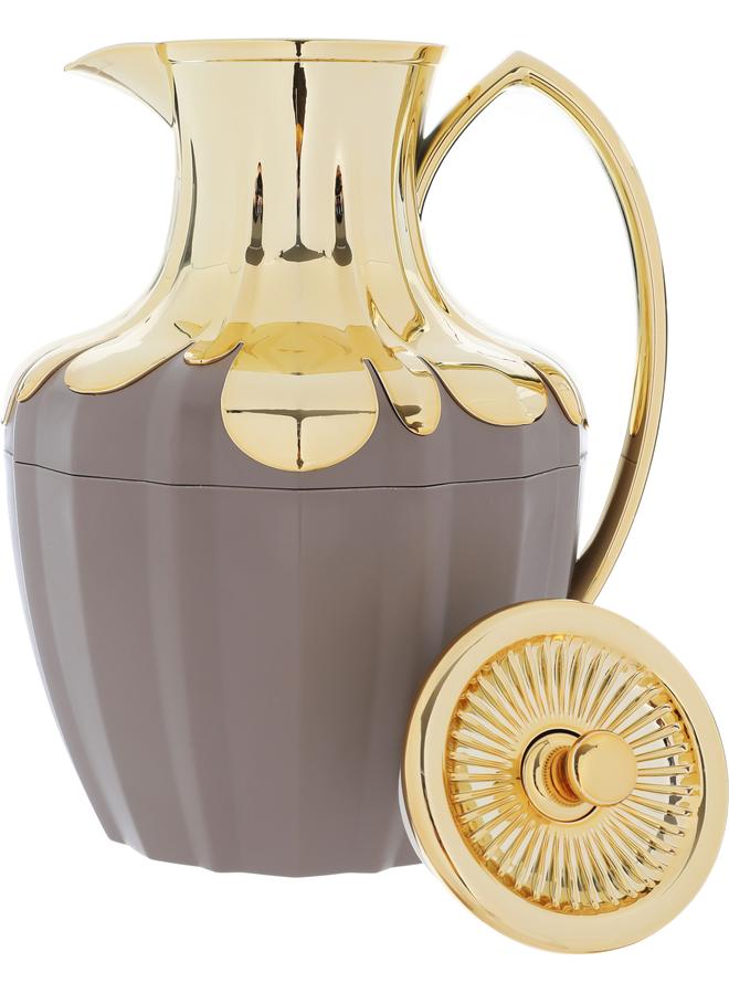 Alsaif Shaden Thermal Glass Thermos 1 Liter Brown  - Image 2