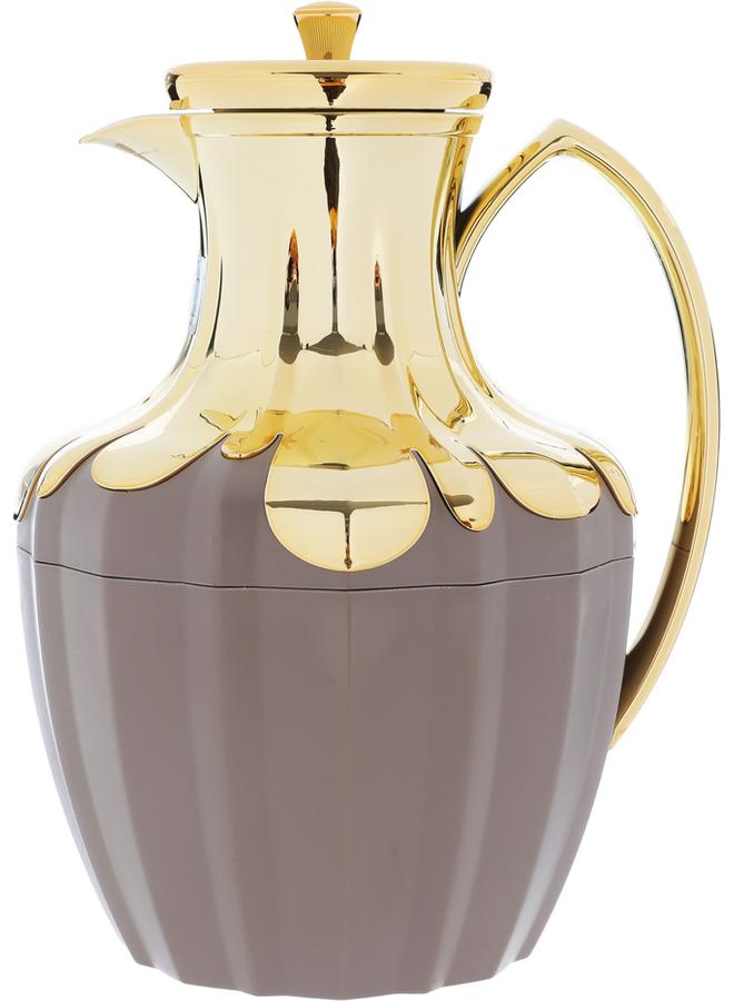 Alsaif Shaden Thermal Glass Thermos 1 Liter Brown  - Image 1