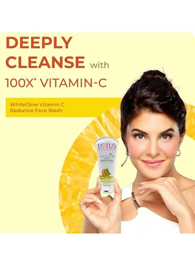 LOTUS HERBALS Whiteglow Vitamin-C Radiance Face Wash  - Image 3