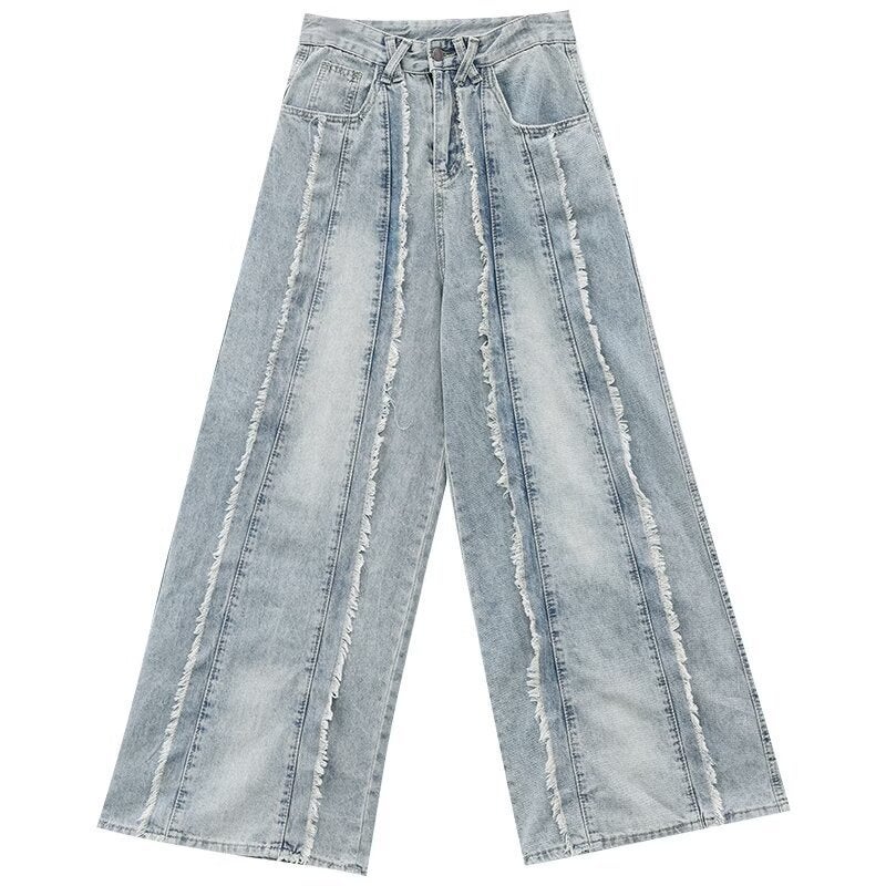 Unisex Classic Denim Jeans Loose Fit Daily Outdoor Wear - Image 1