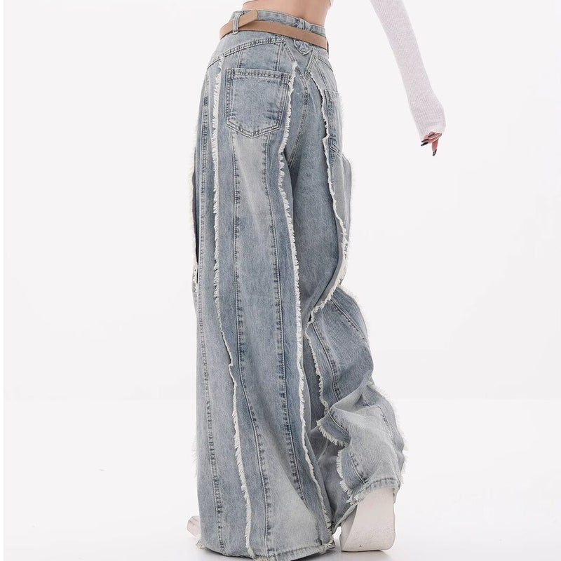 Unisex Classic Denim Jeans Loose Fit Daily Outdoor Wear - Image 5