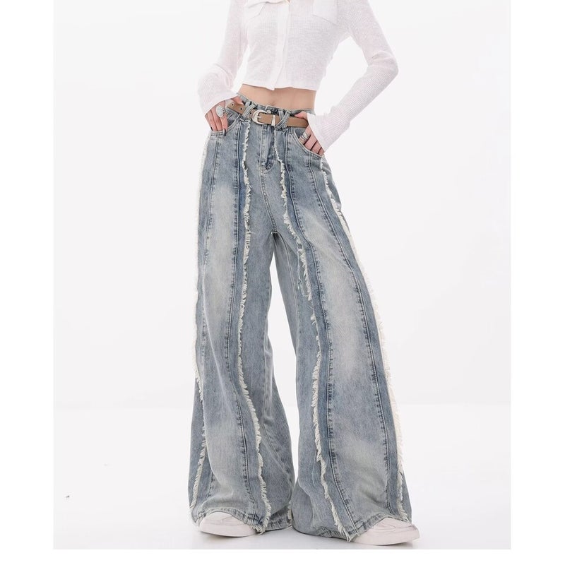 Unisex Classic Denim Jeans Loose Fit Daily Outdoor Wear - Image 2