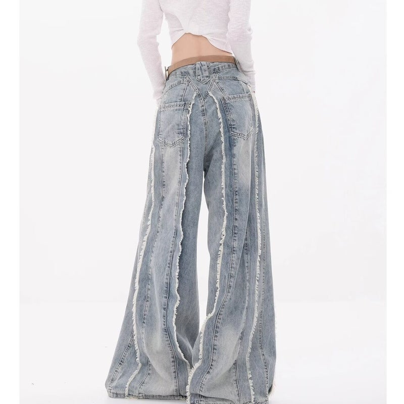 Unisex Classic Denim Jeans Loose Fit Daily Outdoor Wear - Image 3