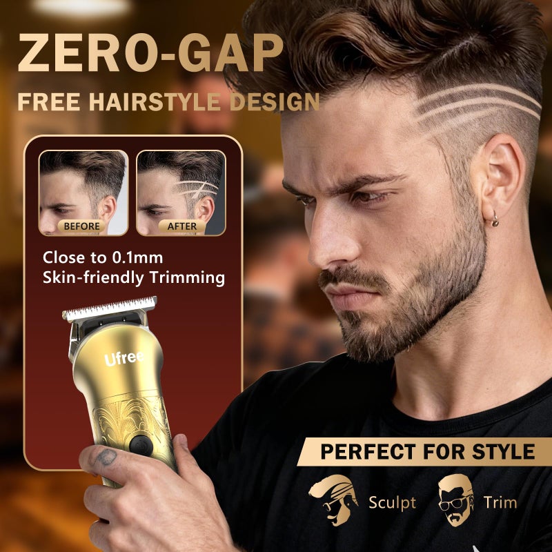 Ufree 8 in 1 Professional Hair Cutting Kit, Hair Clippers for Men, Cordless Clippers and Trimmers Set, Beard Trimmer, Electric Shaver with Rechargeable, Grooming Gifts for Barber & Home Use - Image 4