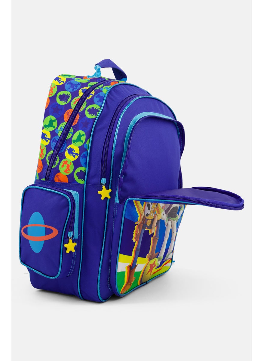 Disney Pixar - Kids Boy Toy Story 4 Backpack 45 H x 32 L x 14 W cm, Blue Combo - Image 1