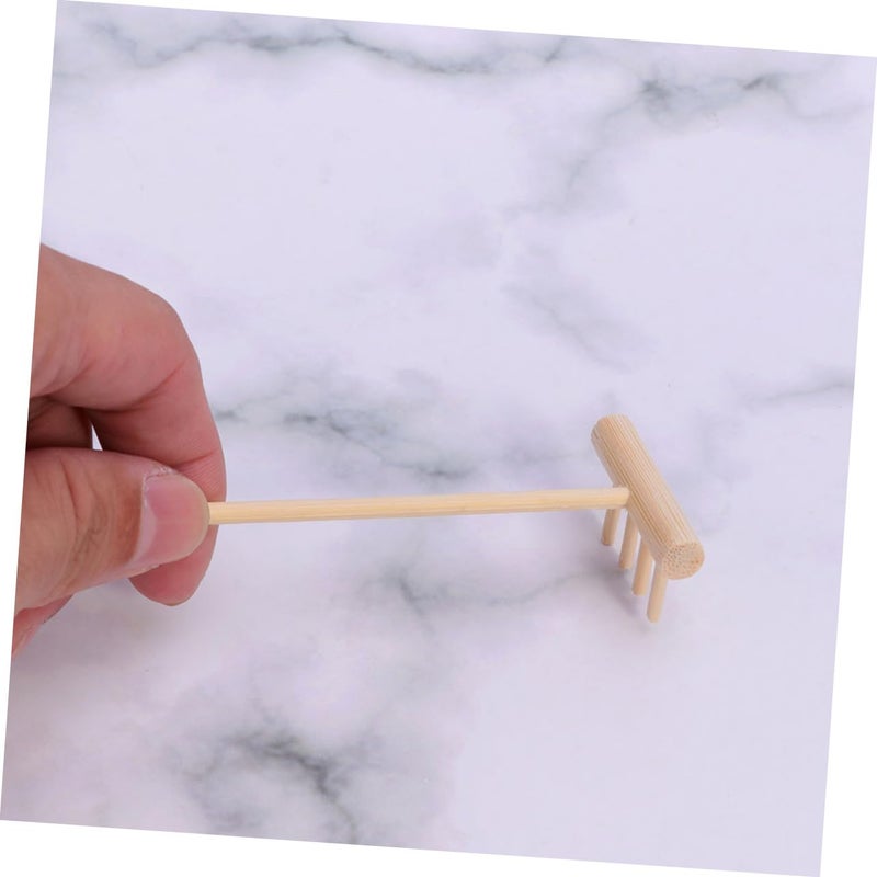 6 Pcs Mini Zen Garden Rake Set Sand Tools For Desk Decoration Meditation Stress Relief - Image 5