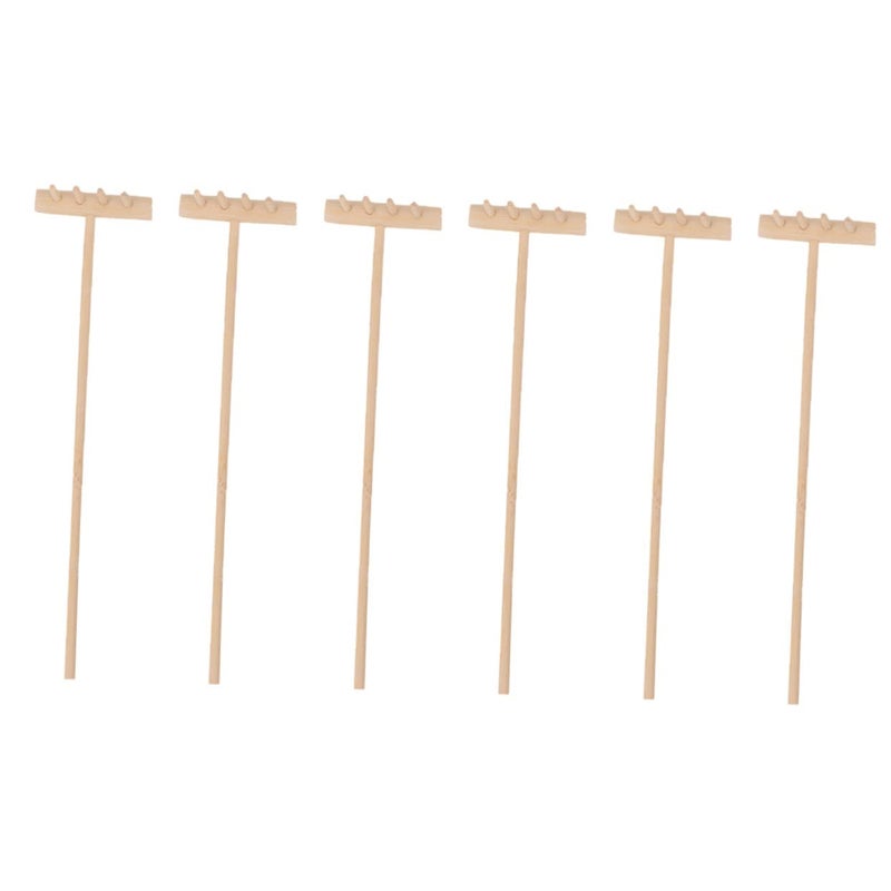 6 Pcs Mini Zen Garden Rake Set Sand Tools For Desk Decoration Meditation Stress Relief - Image 2