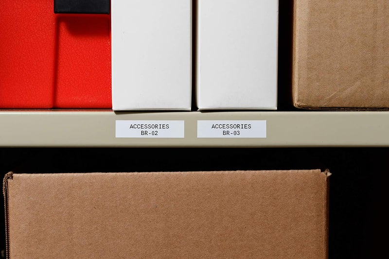 Brady Vinyl Label Tape for BMP21 Series Printers - Black on White, 9.53 mm x 6.40 m - Image 3