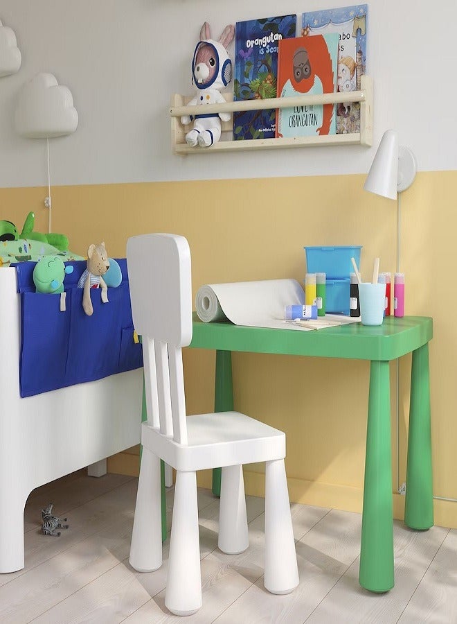 Children's table, indoor/outdoor/bright green, 77x55 cm - Image 2