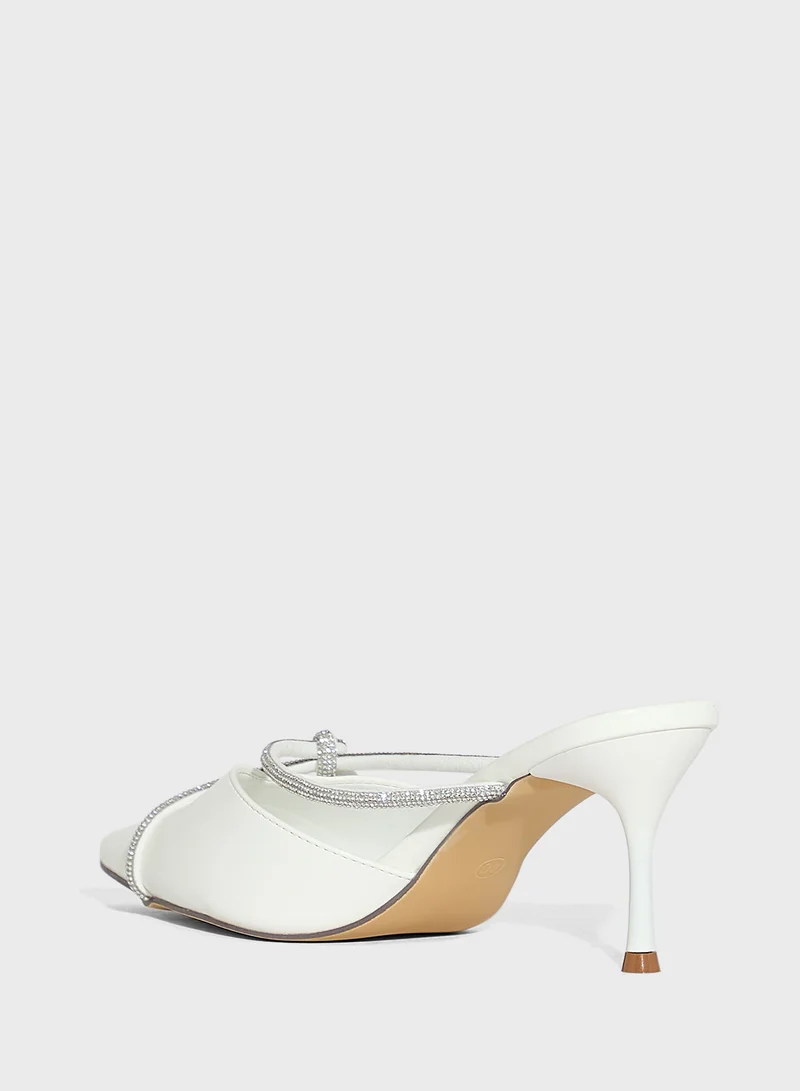 Ella Limited Edition Diamante Knot Detail Pump