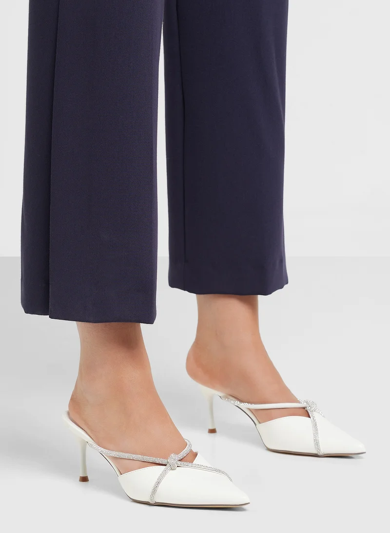 Ella Limited Edition Diamante Knot Detail Pump