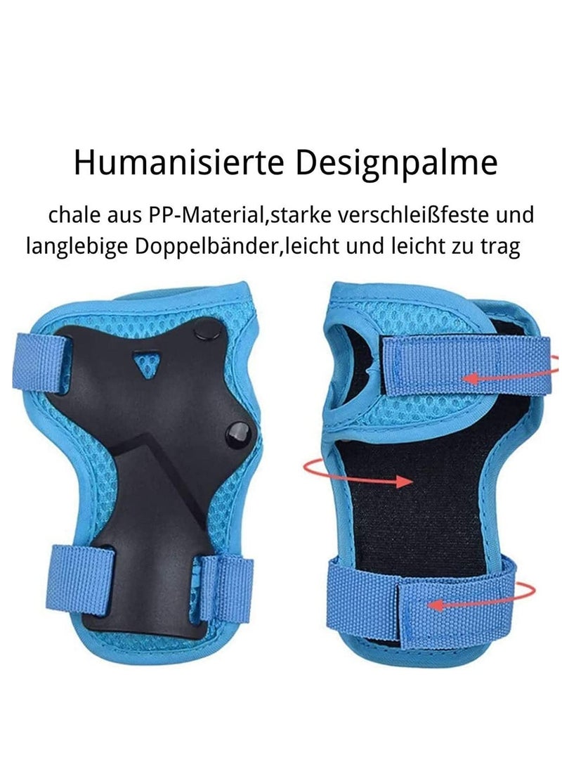 Y&D Kids Sports Protective Gear Set,6PCS Wrist Guard Knee Elbow Pads for Children Protection Skateboard Inline Roller Skating Biking Riding Scooter - Image 3