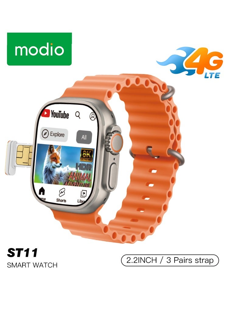 Modio ST11 Smart watch With 3 Pair 5G 4/64GB - Image 1
