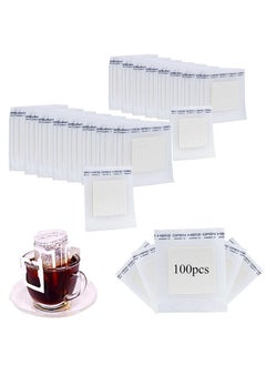 MIBRU 100-Piece Portable Hanging Coffee Filter Paper Bag White  - Image 2
