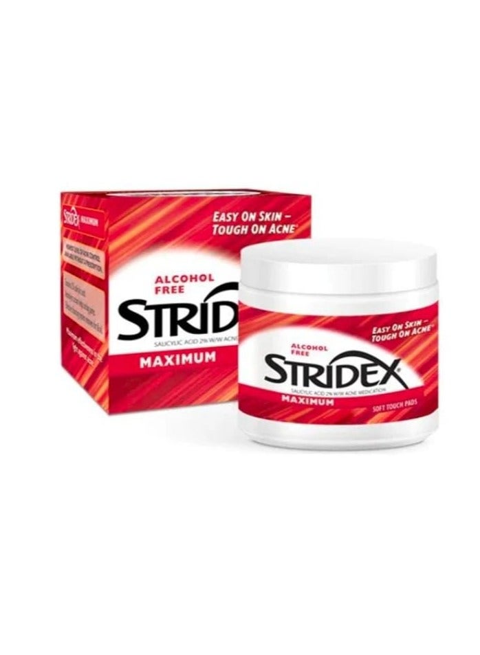 سترايدكس مسحات قطنية ماكسيموم للعناية بحب الشباب من ستريدكس 55 قطعة