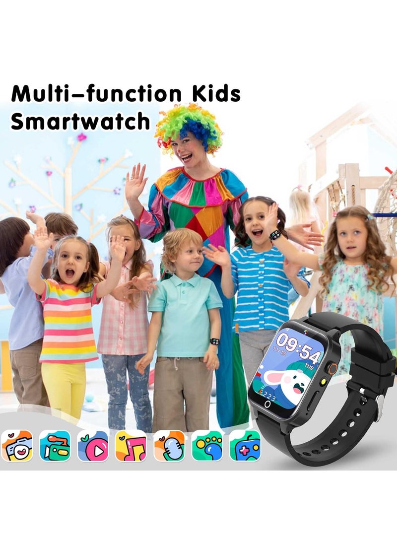Generic - Smart Watch for 4-12 Year-old Kids, Comes with Video, Camera, Music Player Functions and 26 Games (Black) - Image 1